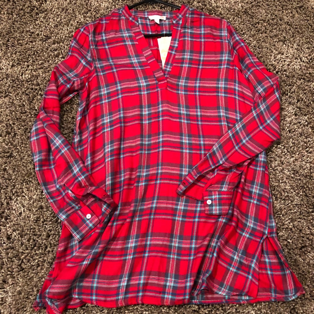 Gianni Bini flannel style tunic.